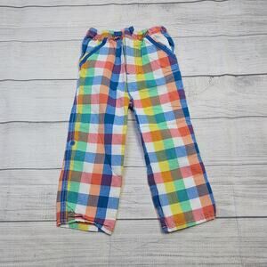 2/3 Baby Boden Colorful Check Roll-Up Pants